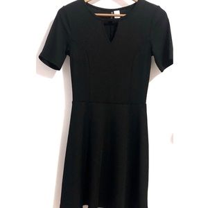 Short Sleeve LBD w/ Flowy Skirt and Cutout Top